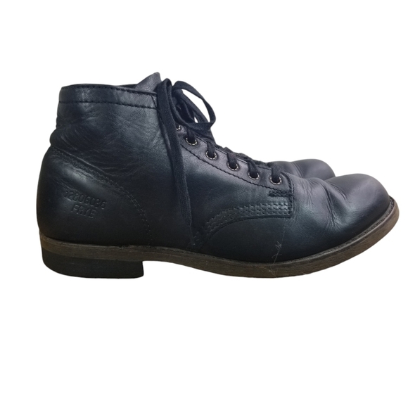 Frye Prison black lace up oil resistant ankle boots men 7.5